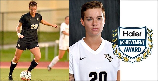 UCF Soccer Student-Athlete Megan Fish Recognized With A Haier Achievement Award